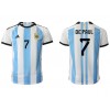 Argentina Rodrigo de Paul #7 Hjemmedrakt VM 2022 Kortermet